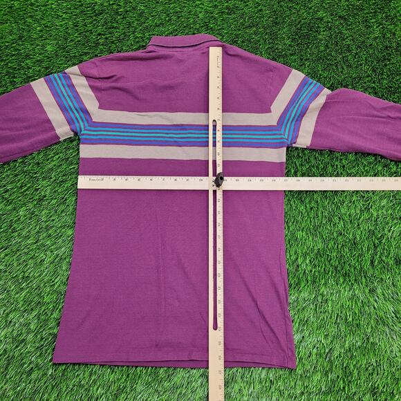 Vintage 80s Ocean-Pacific Polo Shirt Small 17x27 Purple - Picture 6 of 12